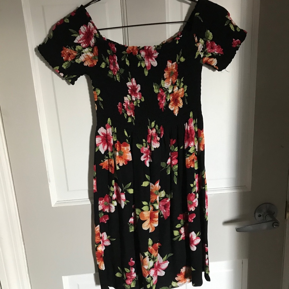 Black & Flower Dress